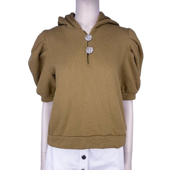 ba&sh Mustard Puff Sleeve Top - Picture 7 of 14